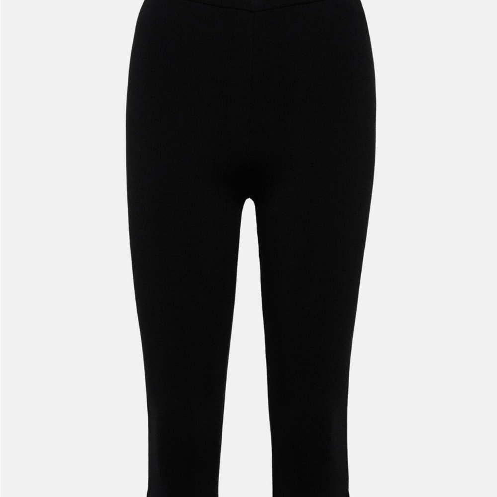 Toteme Black Cropped Ankle Pants